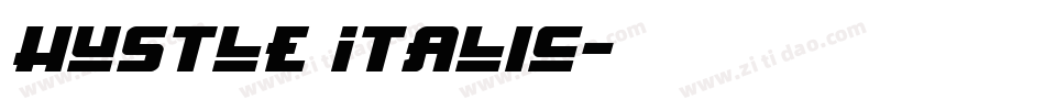 Hustle Italic字体转换